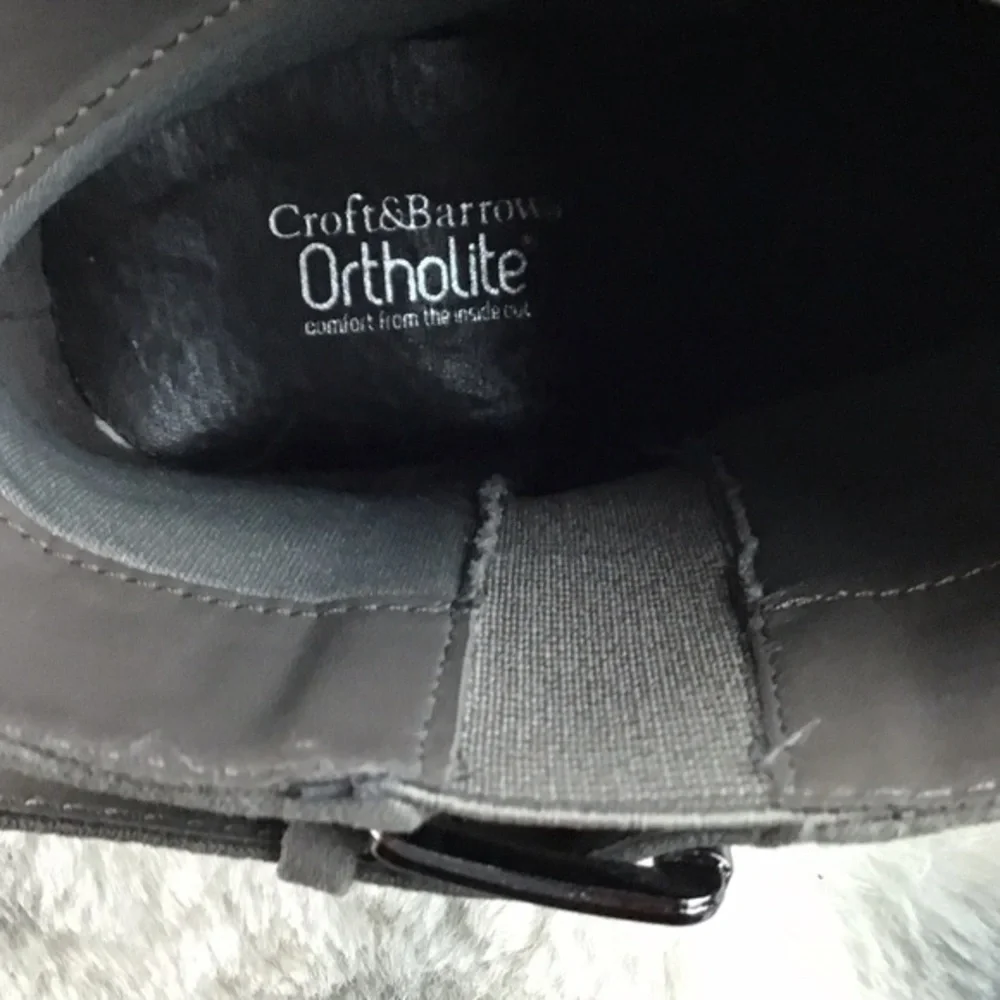 Croft and Barrow Ortholite Gray Comfort Ankle Boots Size‎ 10M NWT